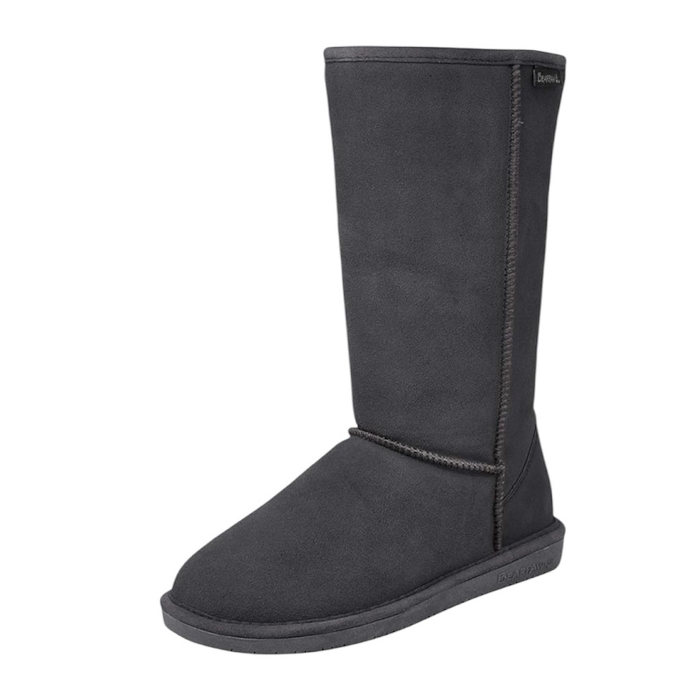 BEARPAW Women's Eva Tall Boot Black Suede Sheepskin Lined Size 9
Pre Owned
GUC